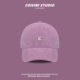 韩版 C字母刺绣软顶棒球帽女夏休闲简约百搭情侣防晒鸭舌帽子 新款