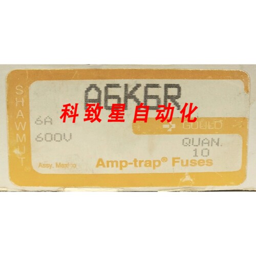 工业配件BOX OF 10 A6K6R 6 AMP 600 VAC AMP TRAP FUSE