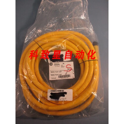 工业配件889N-F5AF-20F 5针迷你直式 20英尺电线组 QD电缆 B系列