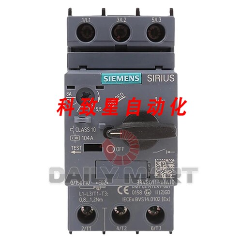 工业配件3RV2011-1HA10 开关断路器5.5-8A
