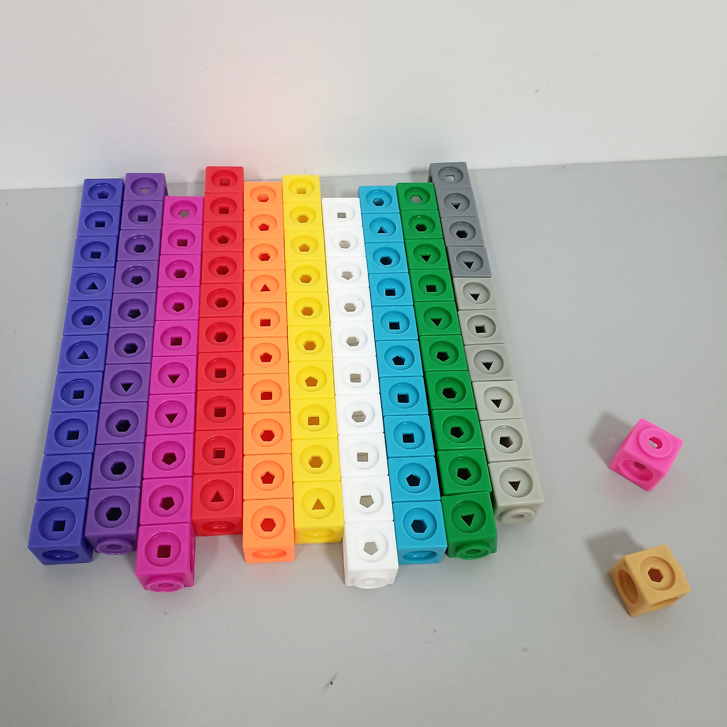 早教方块10色可指定颜色立体积木