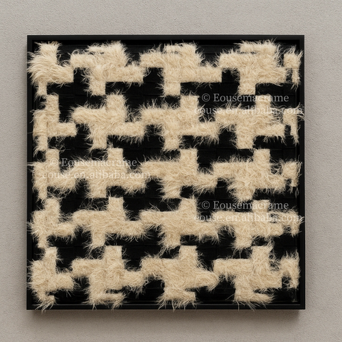 毛绒艺术画手工编织挂画