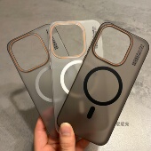 男女裸机感防指纹大孔小众轻奢散热 15保护套简约高级新款 适用一加15手机壳磁吸式 超轻薄磨砂全包边透明硬壳1