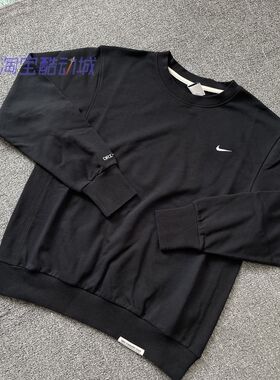 耐克NIKE男子针织速干小LOGO休闲圆领套头衫卫衣CK6359-010-063