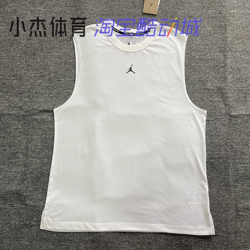 JORDAN 耐克DRI-FIT男子训练健身速干透气蓝球背心FN5857-010-100