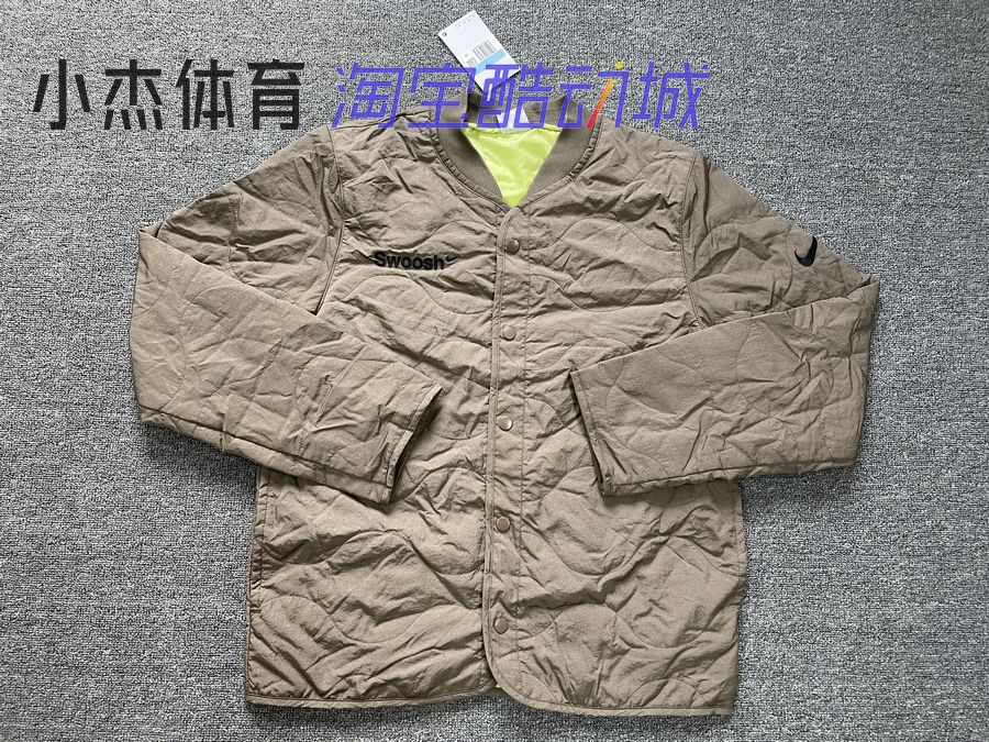 Nike耐克SWOOSH男子刺绣保暖防风运动休闲外套棉衣 FB1909-031