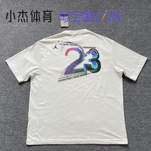 NIKE JORDAN 23背面印花透气男子针织运动短袖T恤 DM1419-901