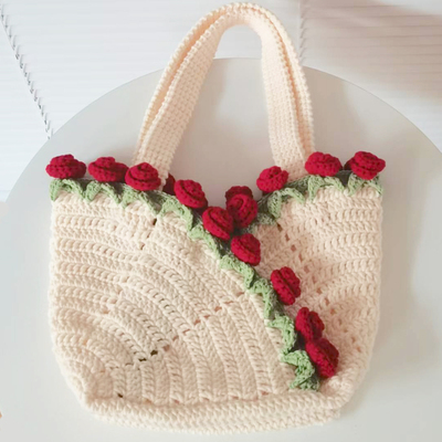 新款玫瑰花朵包diy材料