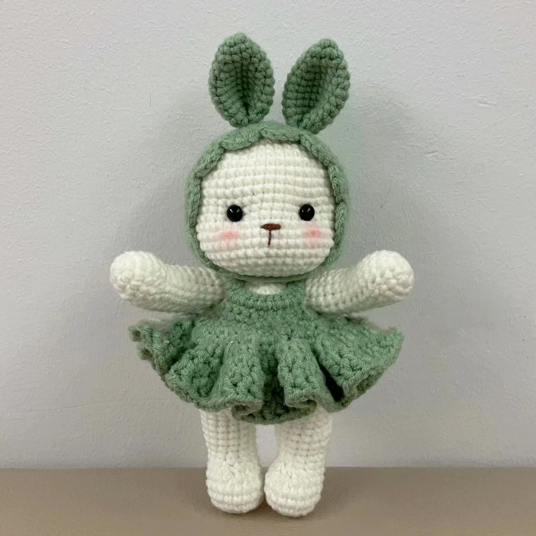 宝宝兔手工diy编织材料