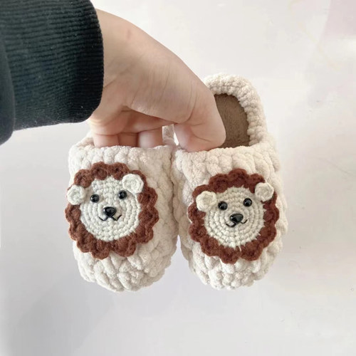 小狮子拖鞋diy编织材料包带教程