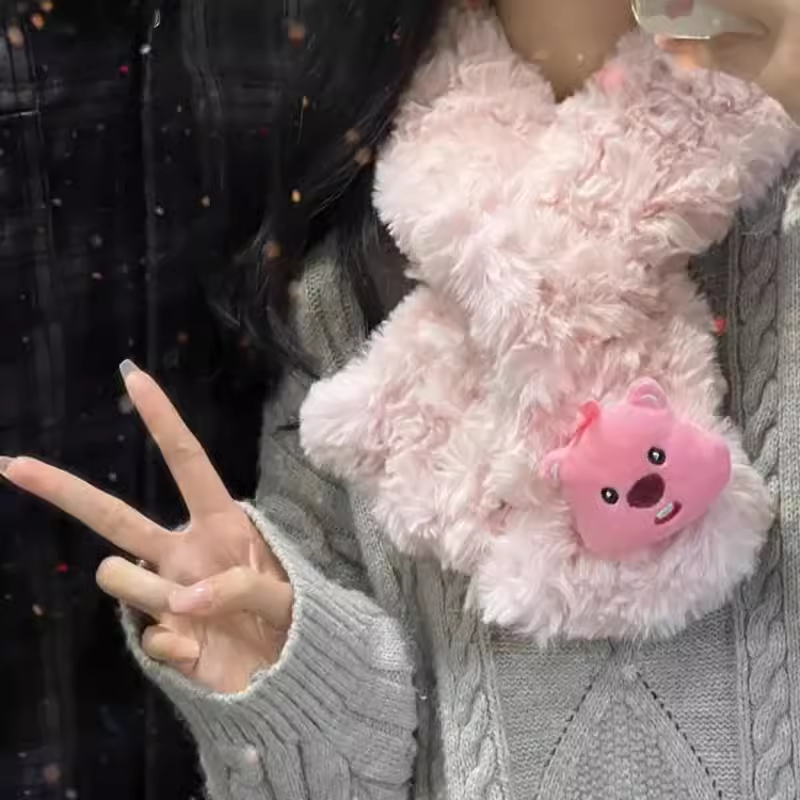 有手可做diy女冬季围巾