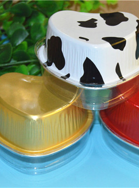 布丁杯舒芙蕾杯 烤布丁慕斯杯提拉米苏杯 可进烤箱 10套心形