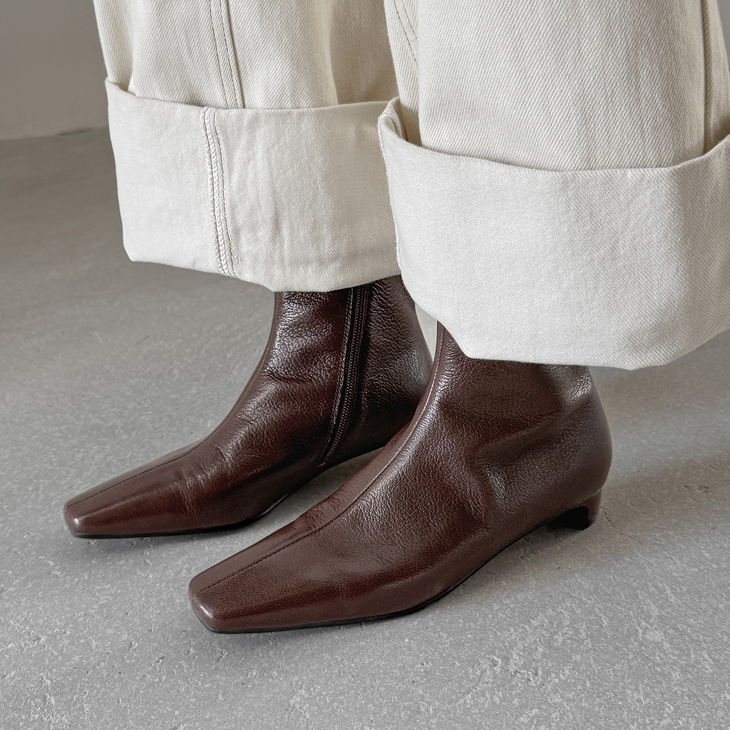 法式复古百搭简约时装短靴