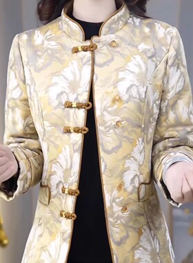 金梭磨毛短款棉服2026新款显瘦显高时尚国风洋气气质保暖夹棉外套