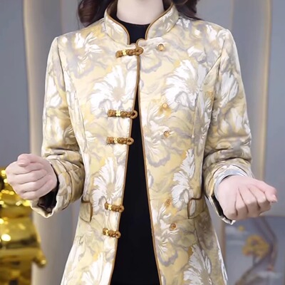 金梭磨毛保暖显瘦短款棉服