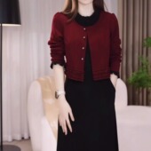 新款 假两件连衣裙 保暖时尚 欧棉绒假两件连衣裙2026年新款 加厚修身