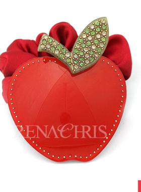 B567现货！韩国饰品 发饰 头饰 Angelrena苹果水晶发圈发绳皮筋