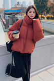 大货已出红色围脖款小个子90绒羽绒外套--2077--P275控418，女装羽绒服，2C170