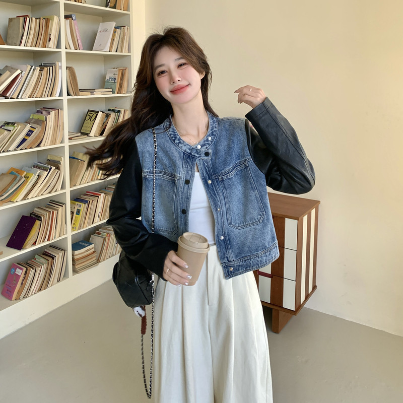 大货已出新款小个子拼接牛仔外套C170-1311-P165-K268,女装短外套,2C170
