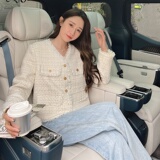 精致粗花呢拉毛小香风外套女2024春秋新款小个子气质高级感短上衣，女装短外套，2C170