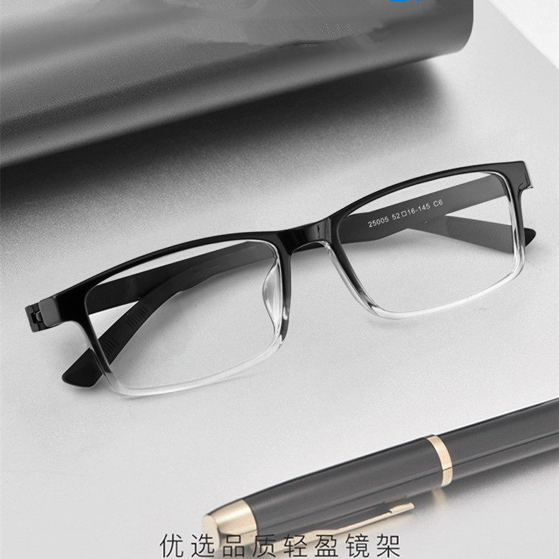 简约方形防蓝光超轻无螺丝眼镜