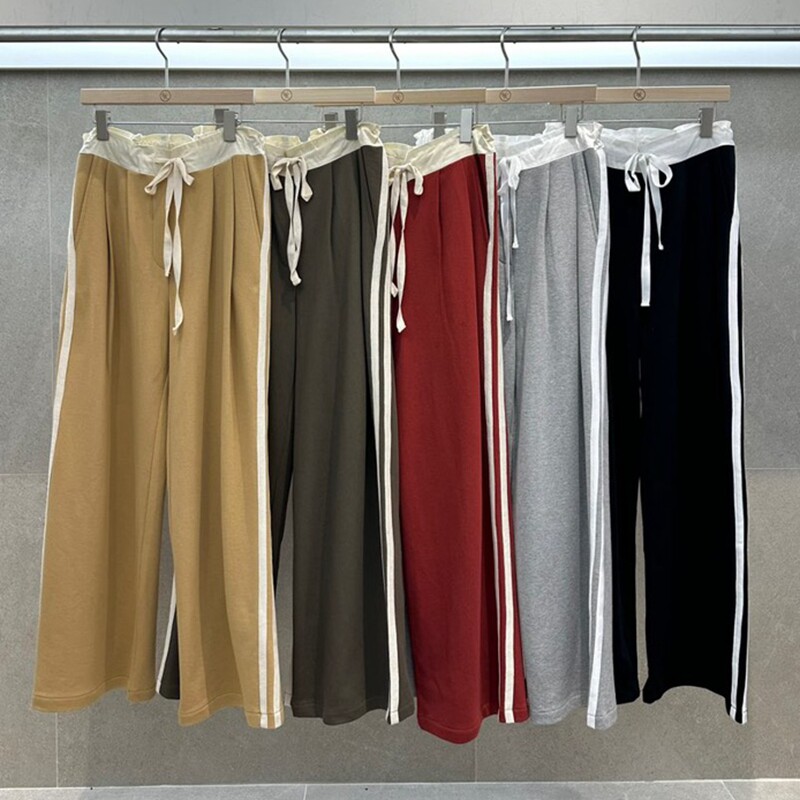 通勤韩国代购拼色休闲裤