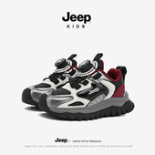 jeep吉普童鞋 皮面防水轻便百搭儿童休闲鞋 男童运动鞋 2025秋冬新款