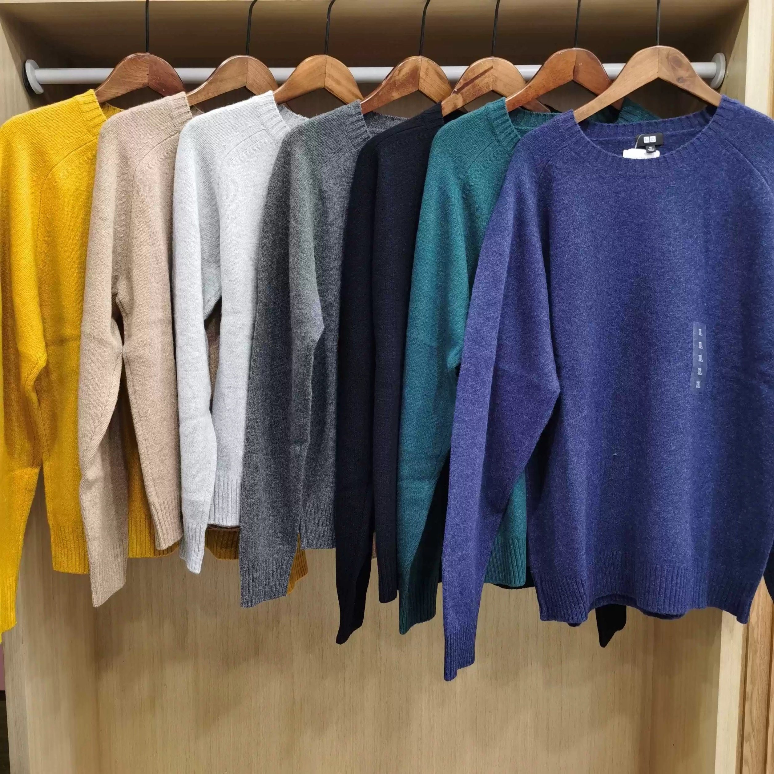 日单2025秋冬新款男装女装圆领针织衫长袖毛衣毛衫情侣套头478541