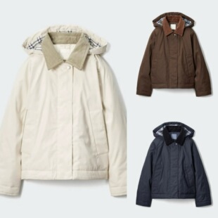 女装！空气棉服短外套！连帽保暖灯芯绒领夹克可拆卸秋冬款479764