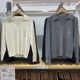 百搭毛衣毛衫 日单女装 新款 2025秋季 外套481477 纽花圆领针织开衫