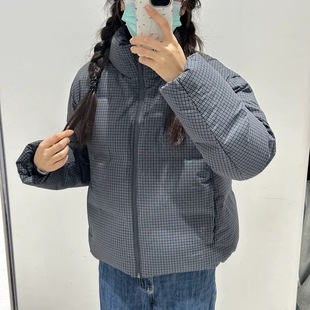 女装无缝羽绒服保暖立领短茄克外套夹克上衣2025年秋冬新款478578