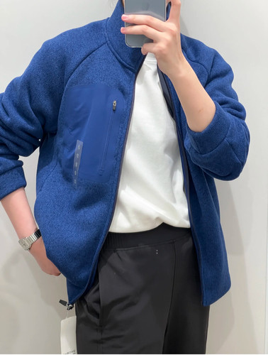 uuu男女装针织摇粒绒拉链茄克/长袖外套廓系夹克25秋冬479863