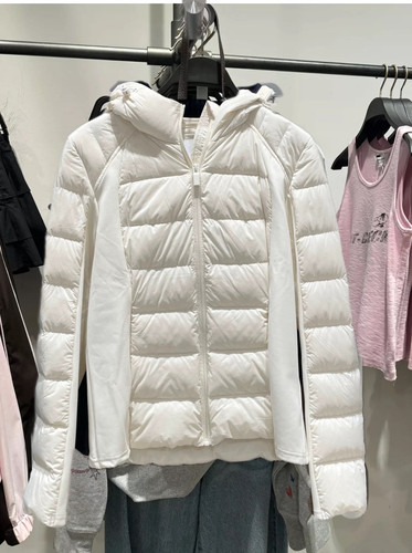 羽绒服女装2025冬季新款休闲百搭连帽抽绳收腰显瘦拉链羽绒服ins