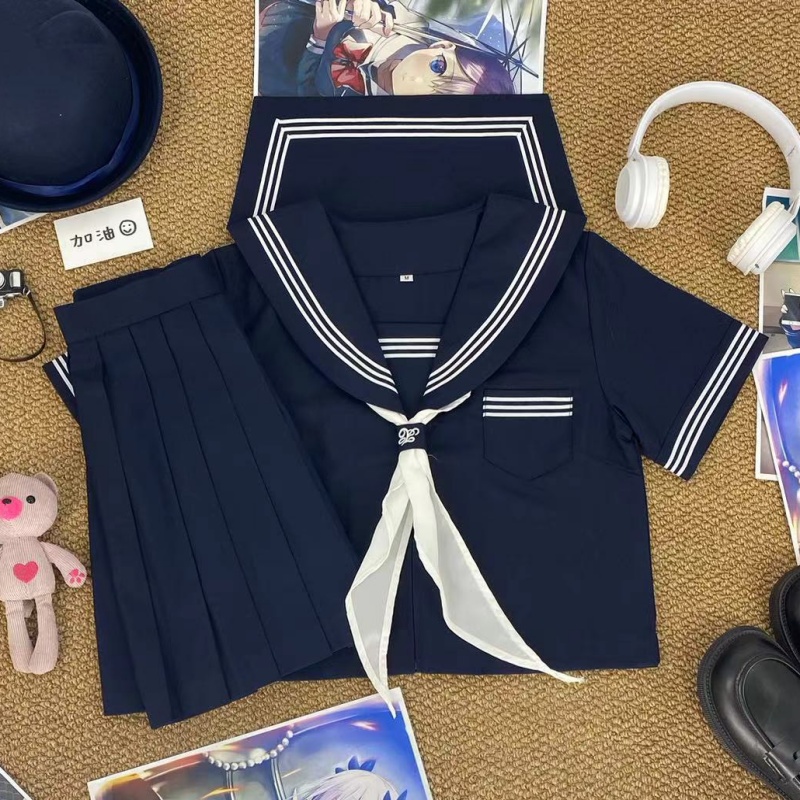 青月社正统JK制服改良绀三本校服