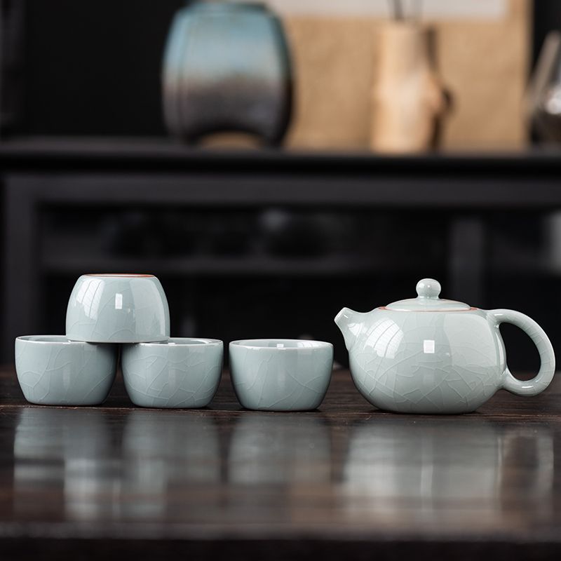 哥窑蓝功夫茶具套装31