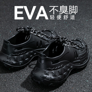洞洞鞋女款2026新款厚底防滑透气防臭运动外穿足弓包跟EVA凉鞋女