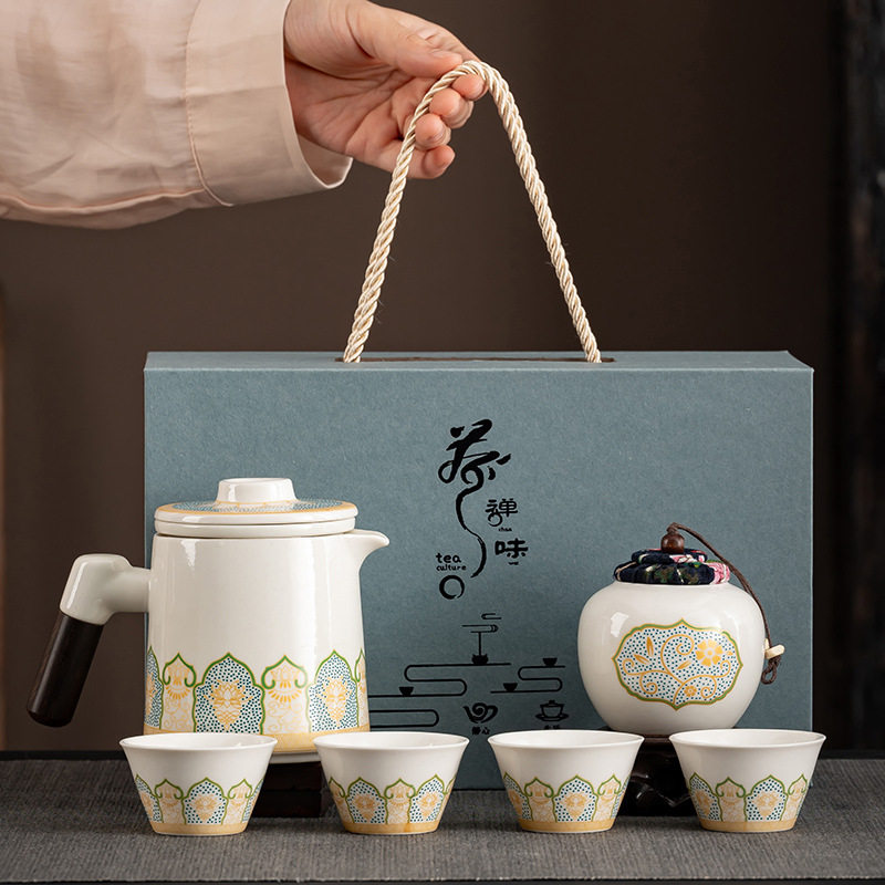 国潮古韵快客茶具套装