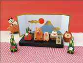 ZAKKA猪年贺岁公仔猪年吉祥物新年正月达摩猪三毛猫摆件