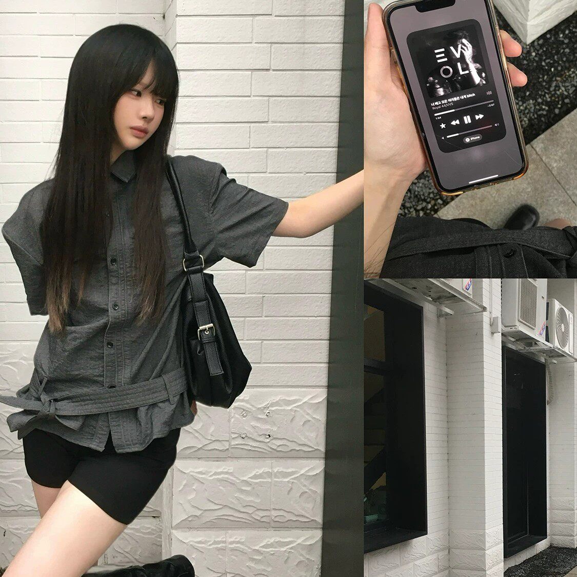 夏季短袖飘带收腰男女衬衫2026新款高级感气质衬衣慵懒肌理上衣潮