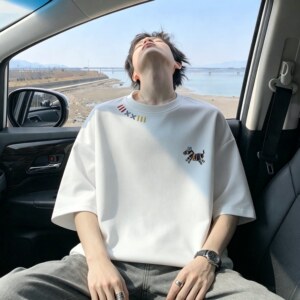 刺绣本命年男短袖T恤夏季重磅