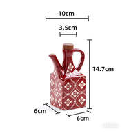 American-style isolation flower ceramic oil bottle, commercial oil bottle, chili oil bottle, soy sauce and vinegar bottle, household kitchen seasoning bottle thumbnail 3