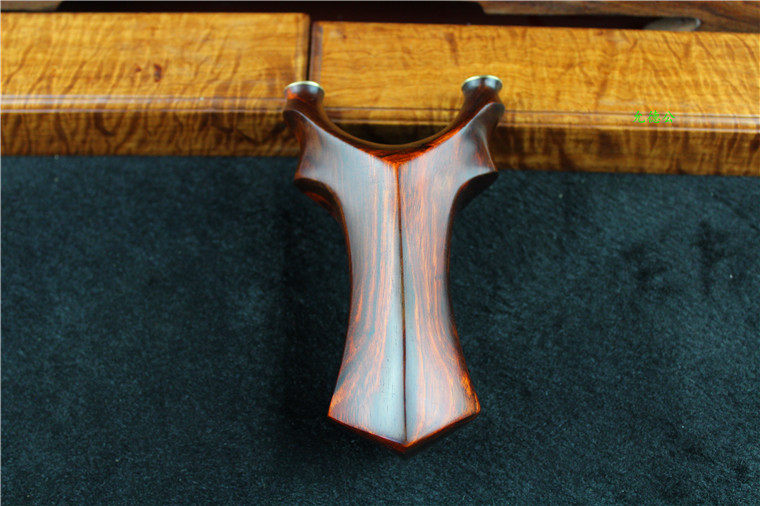 老挝大红酸枝交趾黄檀根料加厚允德公大天罡竞技比赛红木户外弹弓