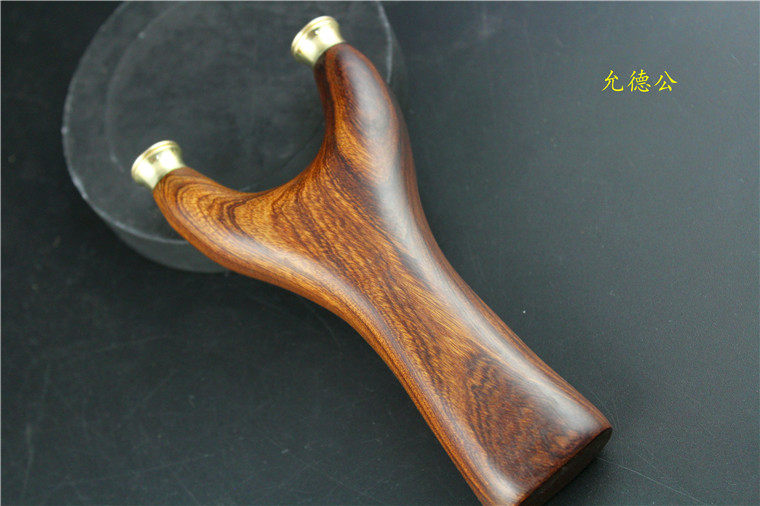 直板免绑快压圆头弹弓小弓门实木沙漠铁精美花纹直板两面能用弹弓