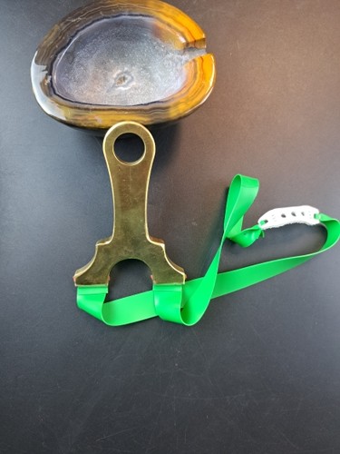 黄铜小免绑弹弓纯黄铜打磨抛光小弓门弹弓内弓门68外68直板免绑弓