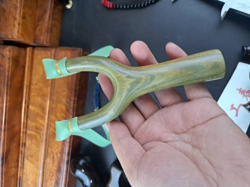 绿檀木带香味70弓门高度146直板弓圆皮筋扁皮筋皆可绑原木户外弓