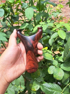 大红酸枝80弓门动力飞虎弹弓所见即所得原木无漆16撑头高度130