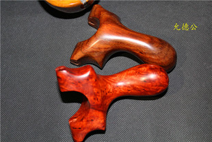 花梨樱留疤老红木大红酸枝免绑扁皮筋龅牙弹弓 户外精准免绑弹弓