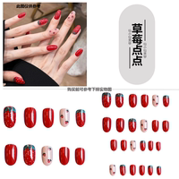 Rococo pink princess dress armor, court-style decorative girl, sweet girl, nail art pieces, false nail stickers thumbnail 7