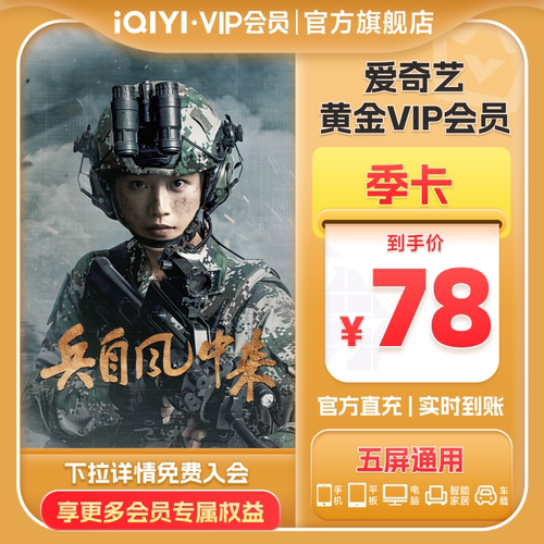 爱奇艺黄金vip会员季卡不支持电视 爱奇艺3个月会员vip兵自风中来