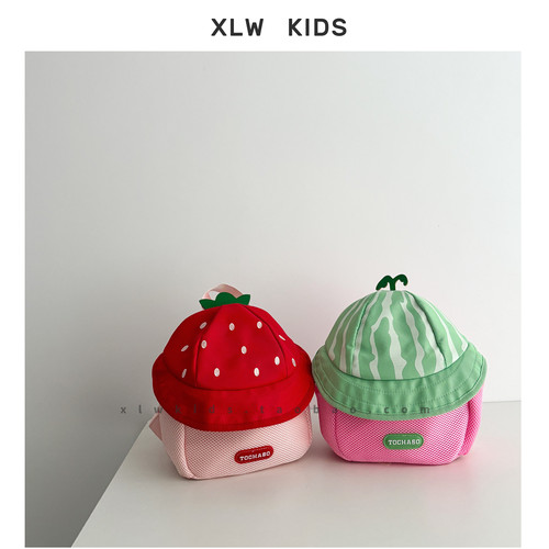 ins风儿童可爱卡通蘑菇双肩书包